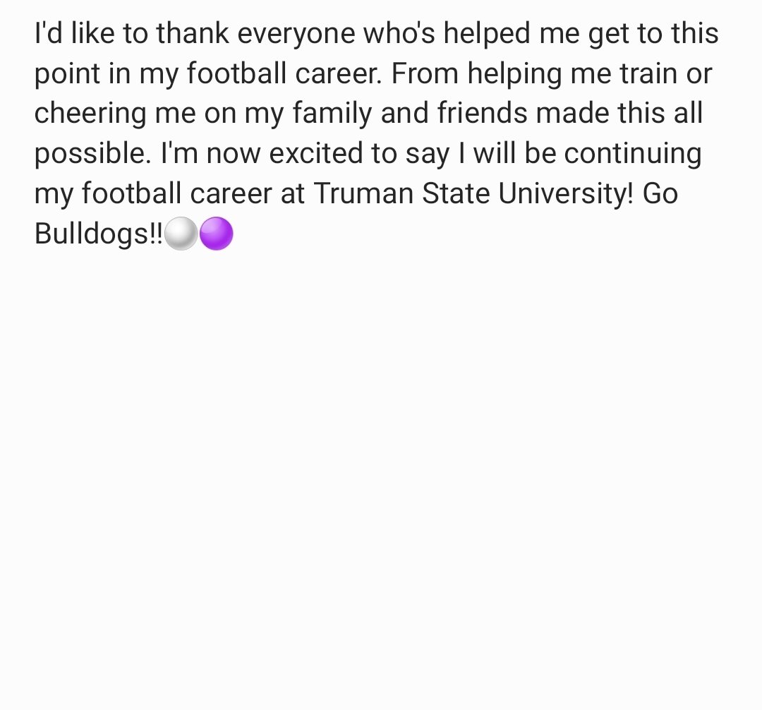 Next Chapter
<a href="/CoachKNesbitt/">Kellen Nesbitt</a> 
<a href="/Truman_FB/">Truman State Football</a>