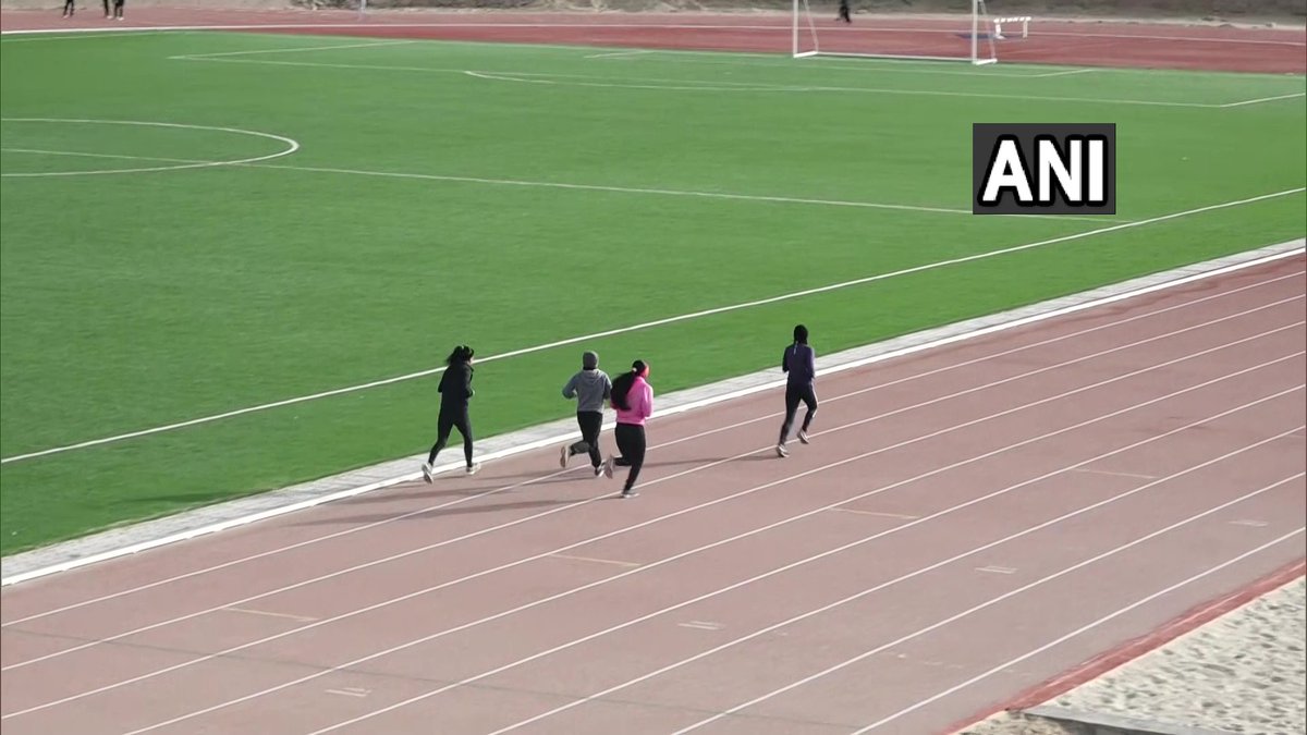 ANI's tweet photo. Ladakh gets its first open synthetic track &amp; football turf in Leh under Khelo India programme

"I'm a coach for marathon runners here. Before this, we had to run on roads. Now, we're witnessing improvement because we can now measure distance &amp; speed easily," says Tsering Stobgyas https://t.co/Upwv5FNNGb