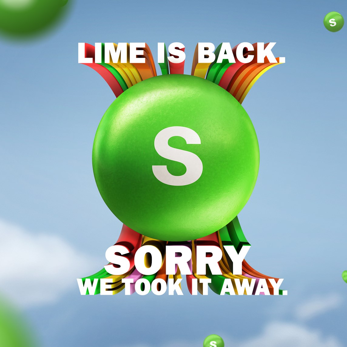 Skittles's tweet photo. @amanda_dykm Thanks for the ❤️ and for hearing us out. SKITTLES would like to formally apologize to you for taking away lime. We’ll be tweeting you in a few weeks with something to make amends for your lime-related loss. Reply #stop to opt-out. https://t.co/XHwqeGyS7S