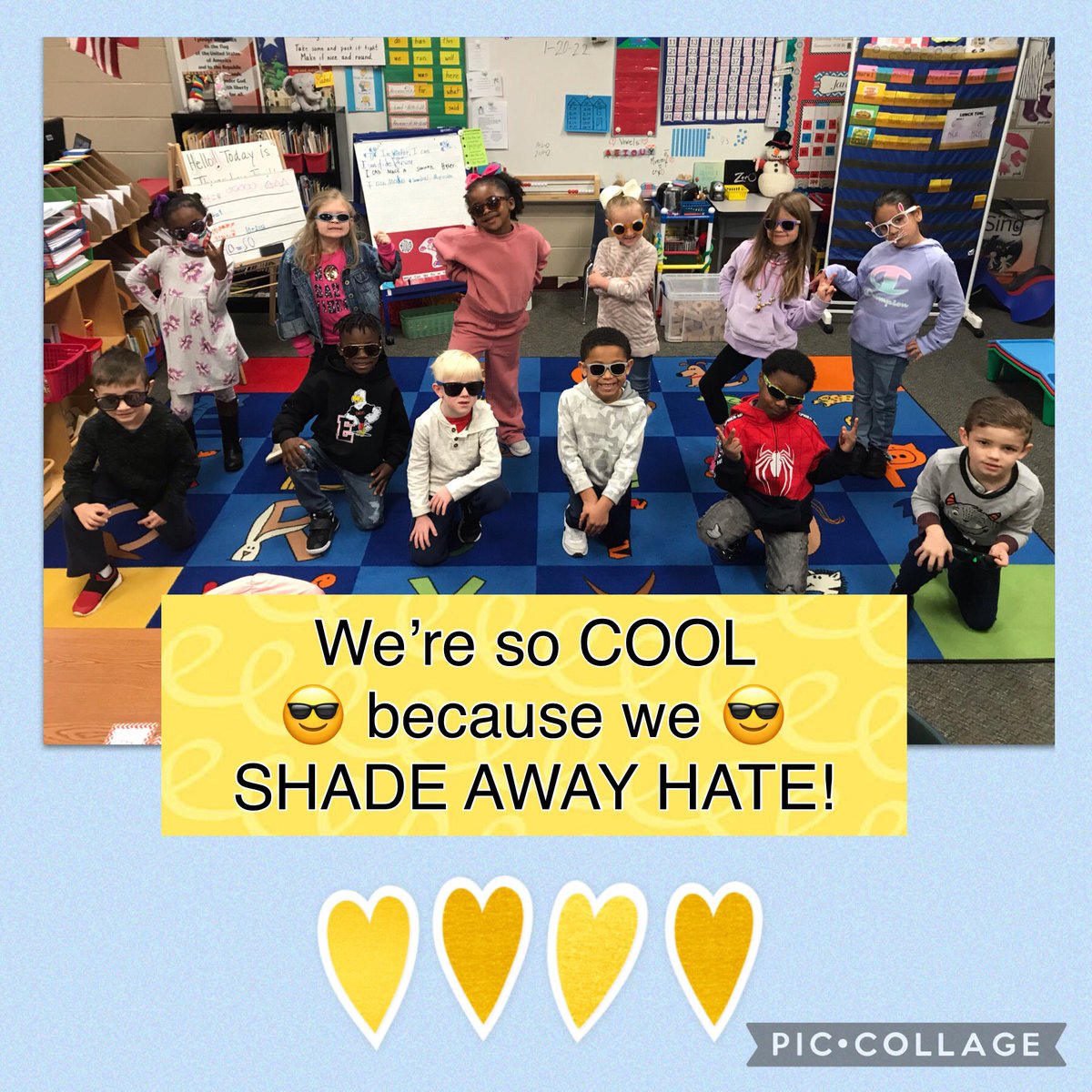 Wrapping up the week with some COOLNESS! #NoPlaceforHate #esesoar #KindnessMatters <a href="/HumbleISD_ESE/">Eagle Springs Elem</a>