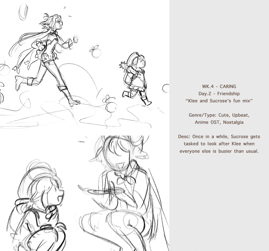 Sucrose_event's tweet photo. Thank you for the 300+ followers!! ☺️

Here's some WIPs of my artworks that'll go with the playlists I'm curating ^^ 
Hope y'all like my taste in music ehe (〃＾▽＾〃)
#GenshinImpact

⭐️Alei https://t.co/x2hpWjktcn