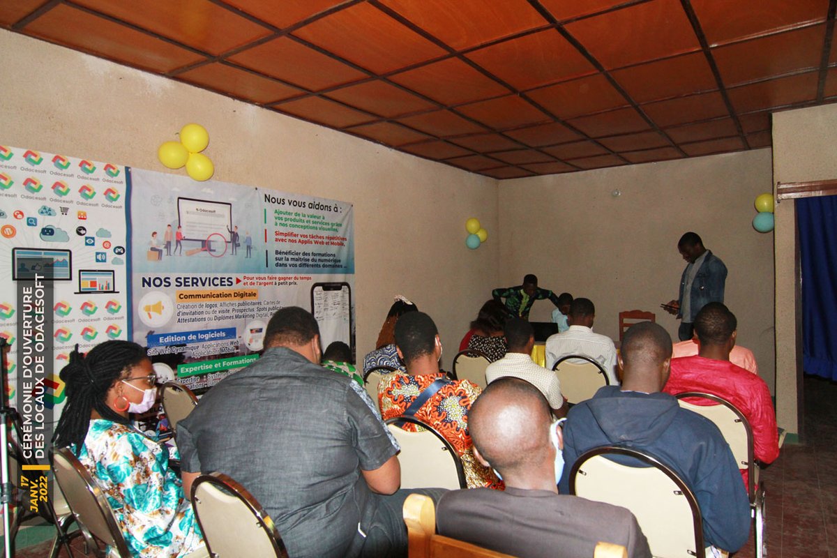 odacesoft's tweet photo. CEREMONIE D'OUVERTURE DE NOS NOUVEAUX LOCAUX A ZONGO-PARAKOU
Rejoignez nous sur:
- Facebook: https://t.co/yoCjSJnG9I
- LinkedIn : https://t.co/mKnbcfDezV

#Odacesoft https://t.co/RPIpvOVPHA