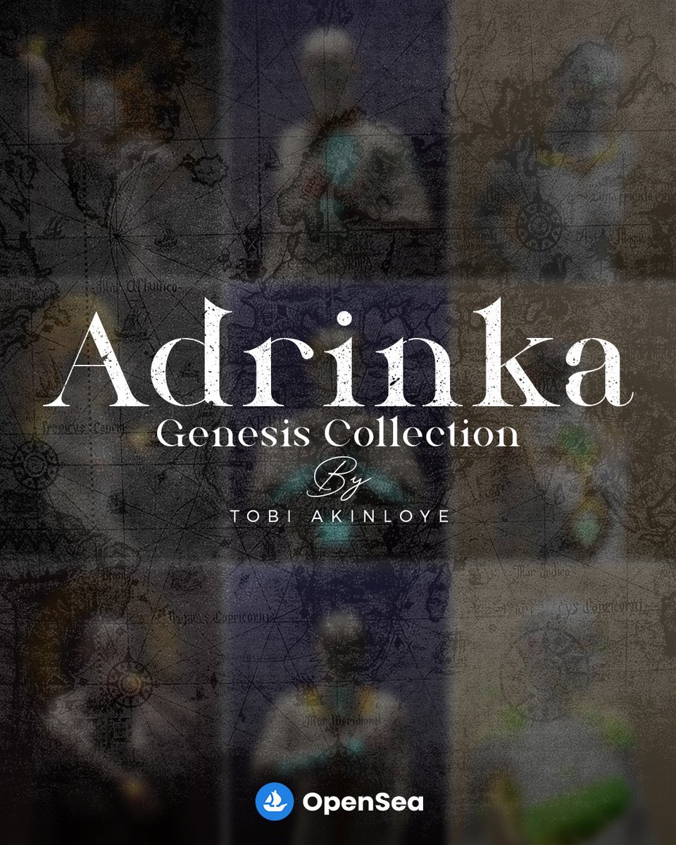 Tobiakinloyee's tweet photo. ADRINKA is live now

The Adinkra symbols express various themes that relate to the history, beliefs, philosophy and proverbs from West-Africa specifically the people of Asante and Ghana.

Available on @opensea 

https://t.co/R6stHjt1IA

#OpenSeaNFT #nftsforfreedom https://t.co/ja242FrKiK