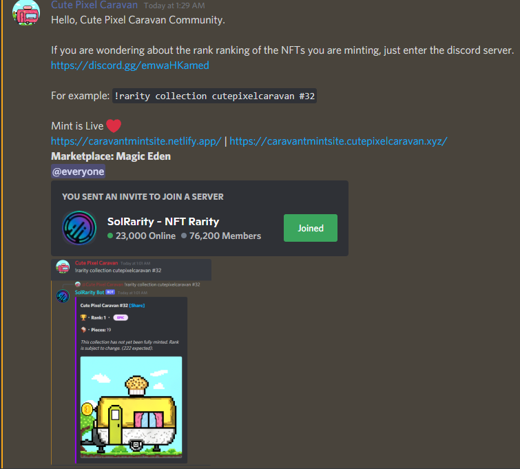 CutePCaravan's tweet photo. 📢︱announcements

Mint is Live!  

https://t.co/oxCKBCI1uA | https://t.co/ZnurRU4u7r

#Solana #SolanaNFTs #SolanaNFT #NFT #NFTs #NFTCommunity #NFTProject #NFTCommmunity #NFTCollection https://t.co/I8Hr76TRb0