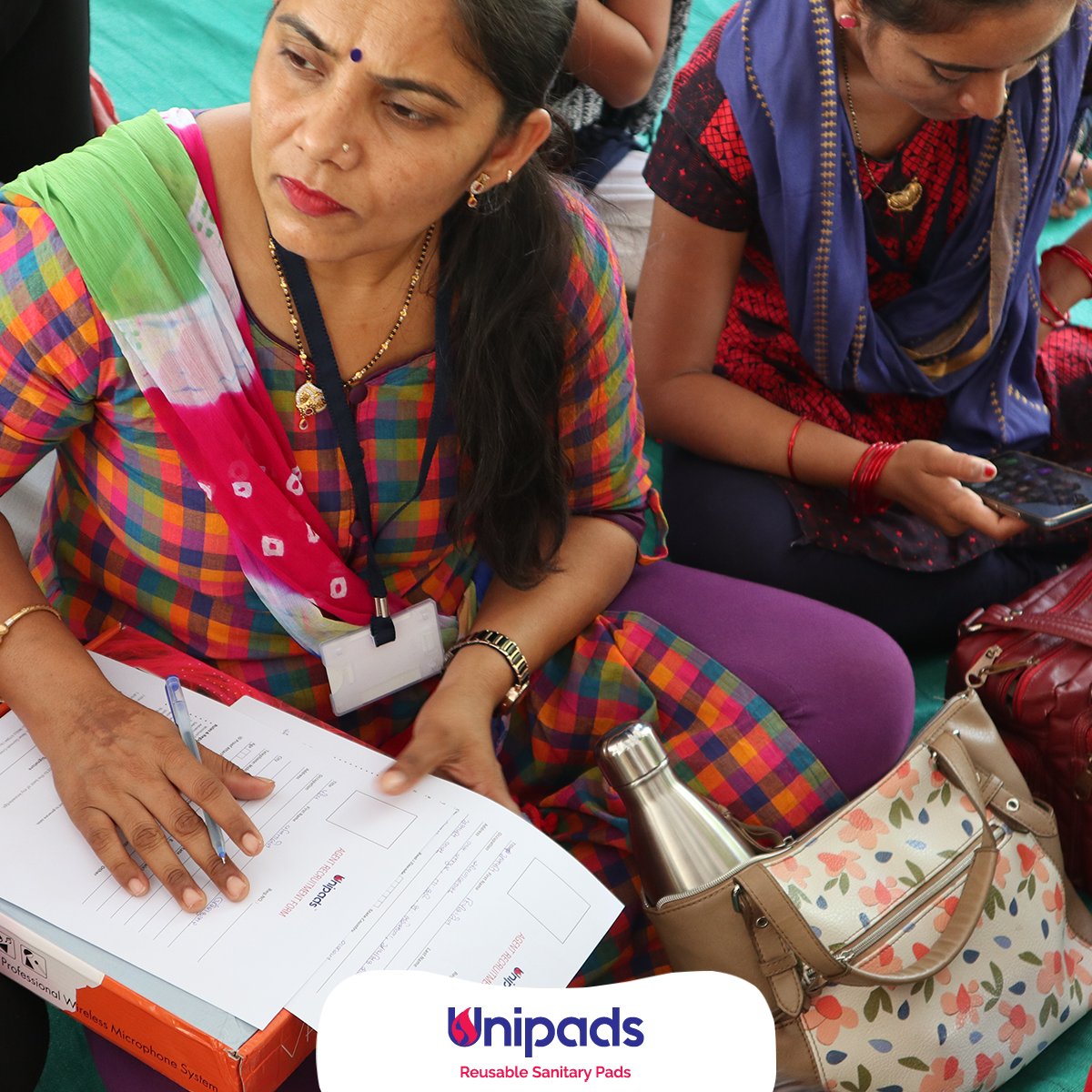 unipads_india's tweet photo. Our business is not limited to just providing safe and sustainable menstrual hygiene solutions, we also provide opportunities to over a 100 Kalyanis in rural who work as our distributors and on-ground change-makers. #Unipads #switchtoreusable #reusablepads #sustainability https://t.co/rWKEDYlEaY