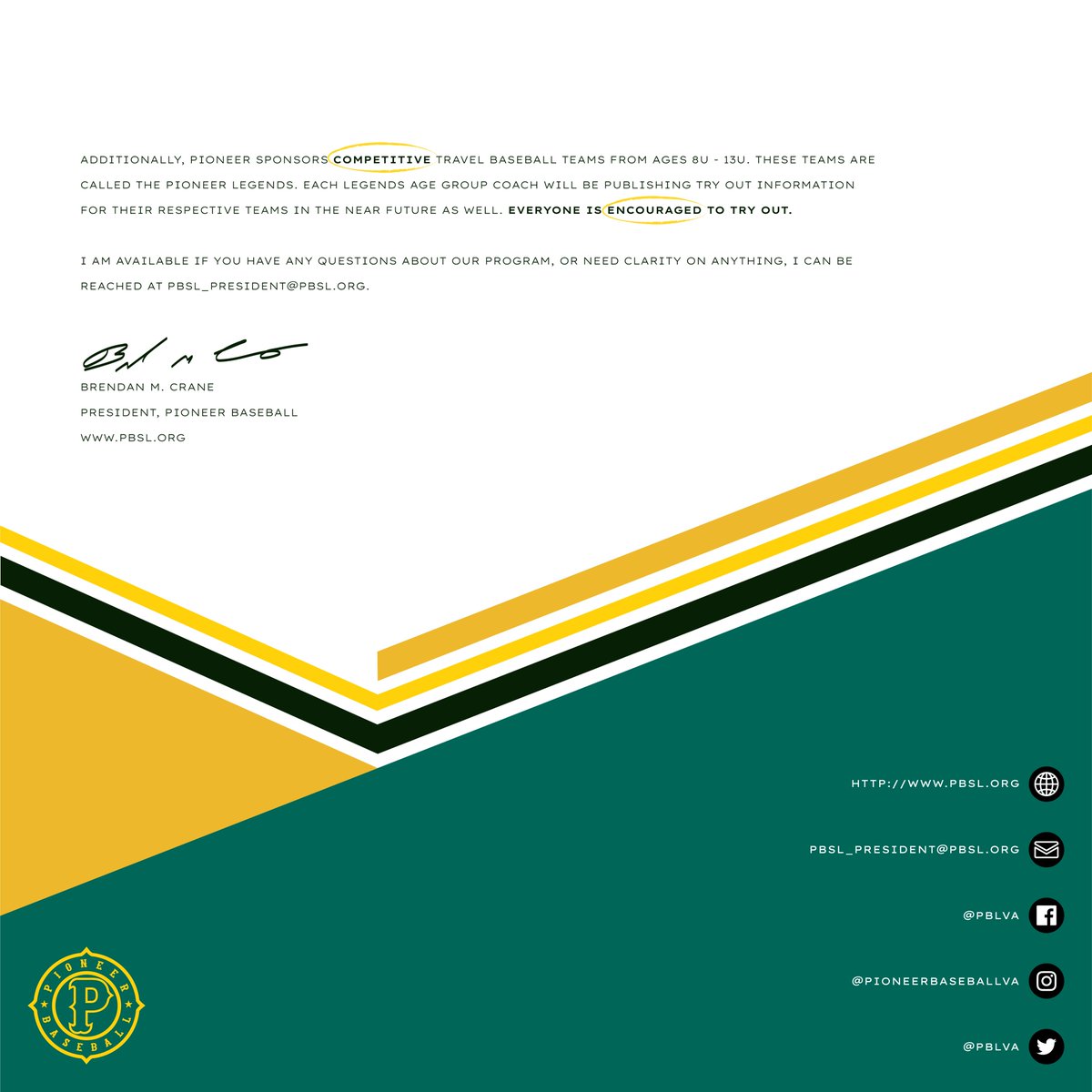 Pioneer Baseball tweet media