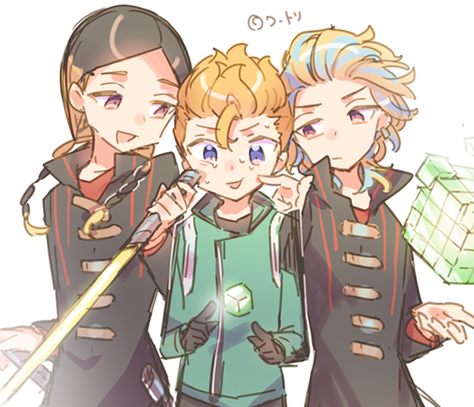 > いつも素敵な作品をありがとうございます!!くらなみさんの灰武可愛くて大好きです🥰https://t.co/9SriL6jJQL 
> くらなみさんの灰武…… もっと見たいです……😘😘😘https://t.co/JnaeLDdvZR 

描きました❣❣❣❣❣❣
※他作品コスの中の人ネタだったりそうでもなかったり女装だったり… 