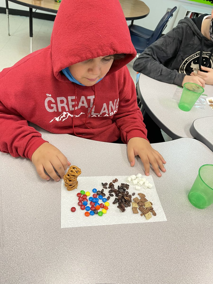 TeachChilds's tweet photo. We made trail mix today which is a heterogenous mixture and a physical change of substances! #yummyscience
Thank you parent volunteers for your donations of these items! https://t.co/VHu2usU0WB