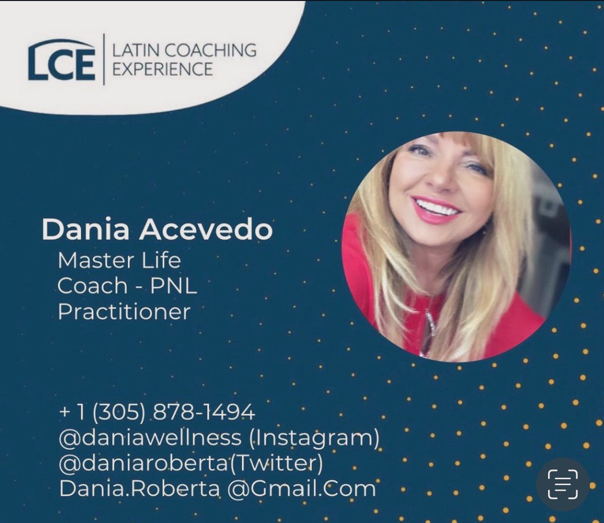 DaniaRoberta's tweet photo. #DaniaRobertaAcevedo
#MasterLifeCoach #LatinCoachingExperience https://t.co/t9HUYidUqE