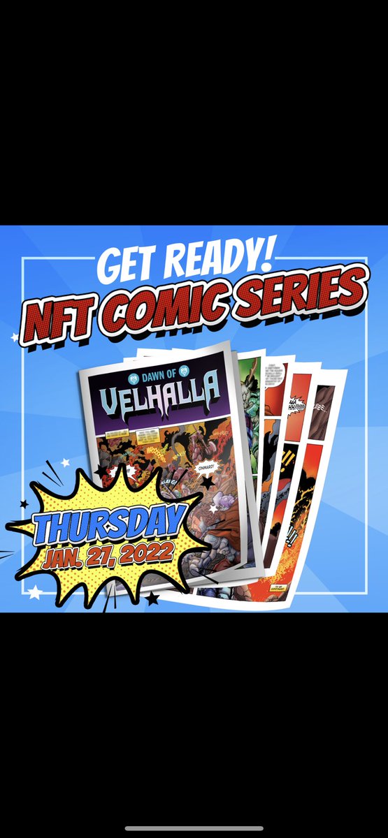It’s coming! Warriors, Cyborgs, Velonians and Mutants…Prepare yourselves for the release of the Velhalla NFT comic series! 🔥⚔️  
#Velhalla #NFTCommunity #NFTProject #nftrelease #Bluezilla