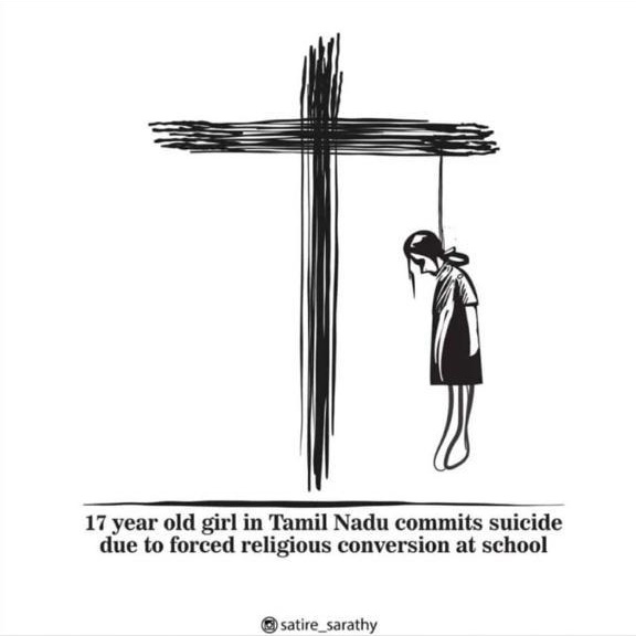 RavindraTalks's tweet photo. #JusticeforLavanya 
🙏 Rest in peace thalli (Lavanya)🙏💫✨
There is no peace in Christ schools 🏫😡
#Justiceforlavanaya https://t.co/O3PKjiX0pN