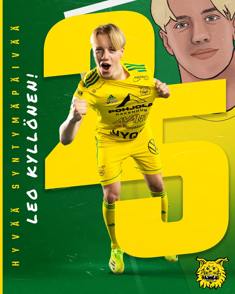 ilvesfootball's tweet photo. Leo Kyllönen täyttää tänään täysi-ikäisyyden verran, eli 18 vuotta! 🎉🎂
Valtavasti onnea, Leo ! 💛💚

#ilves #keltavihreä🟡🟢 https://t.co/MxDenDvMe5