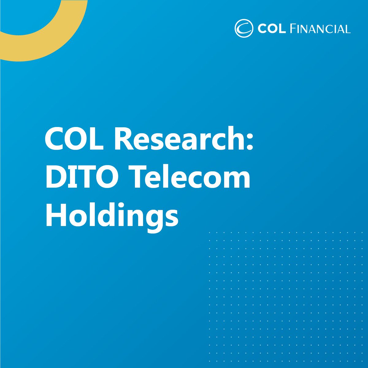 colfinancial's tweet photo. Check out our #COLresearch view on DITO, and watch our latest #COLconversations with them at https://t.co/4U758wqBQI 😊
#COLFinancial #philippinestockmarket https://t.co/zTncDsY2Q1