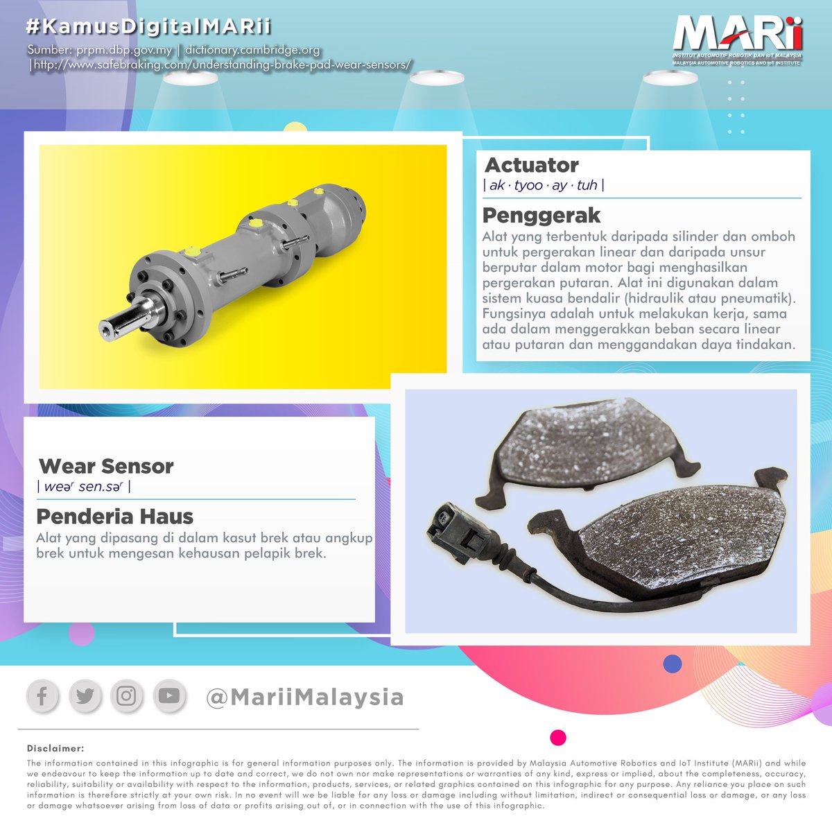 MARiiMalaysia's tweet photo. Menarik kan #KamusDigitalMARii minggu ini? Apa lagi, kongsikan dengan yang lain!
#kamus #actuator #wearsensor #automotive #MARii #MARiiDigital #kamusmelayu #dbp #carcomponents #penderiahaus #penggerak https://t.co/fh2JsndPOB