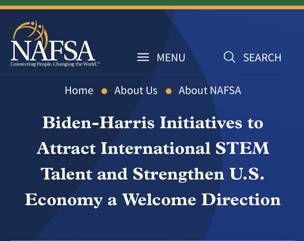 fmarmole's tweet photo. The role of @NAFSA advocating for allowing international students in the U.S. to gain more practical experience, has greatly contributed to key gov. changes on the OPT rules. One of the many reasons why joining NAFSA matters.
https://t.co/rgACJ8M5oz
@EstherAtNAFSA @lanitraberger https://t.co/05JMpFuPwi