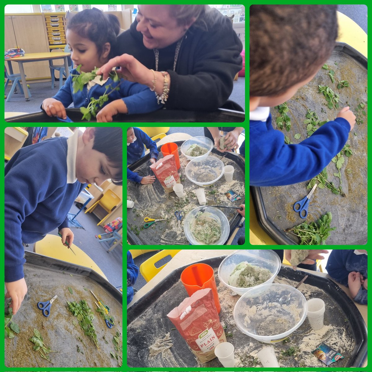 MissCCSmith's tweet photo. I've been back in the classroom fulltime this last week & a half due to impact of COVID & staffing absence!But what a great week we had! Focus of the week was Interactions & Sensory exploration! #EYFS #ASDlearners #nonverbal #asd #supportingSEND #SEND #SpecialProvision https://t.co/qOFIbjzTFS