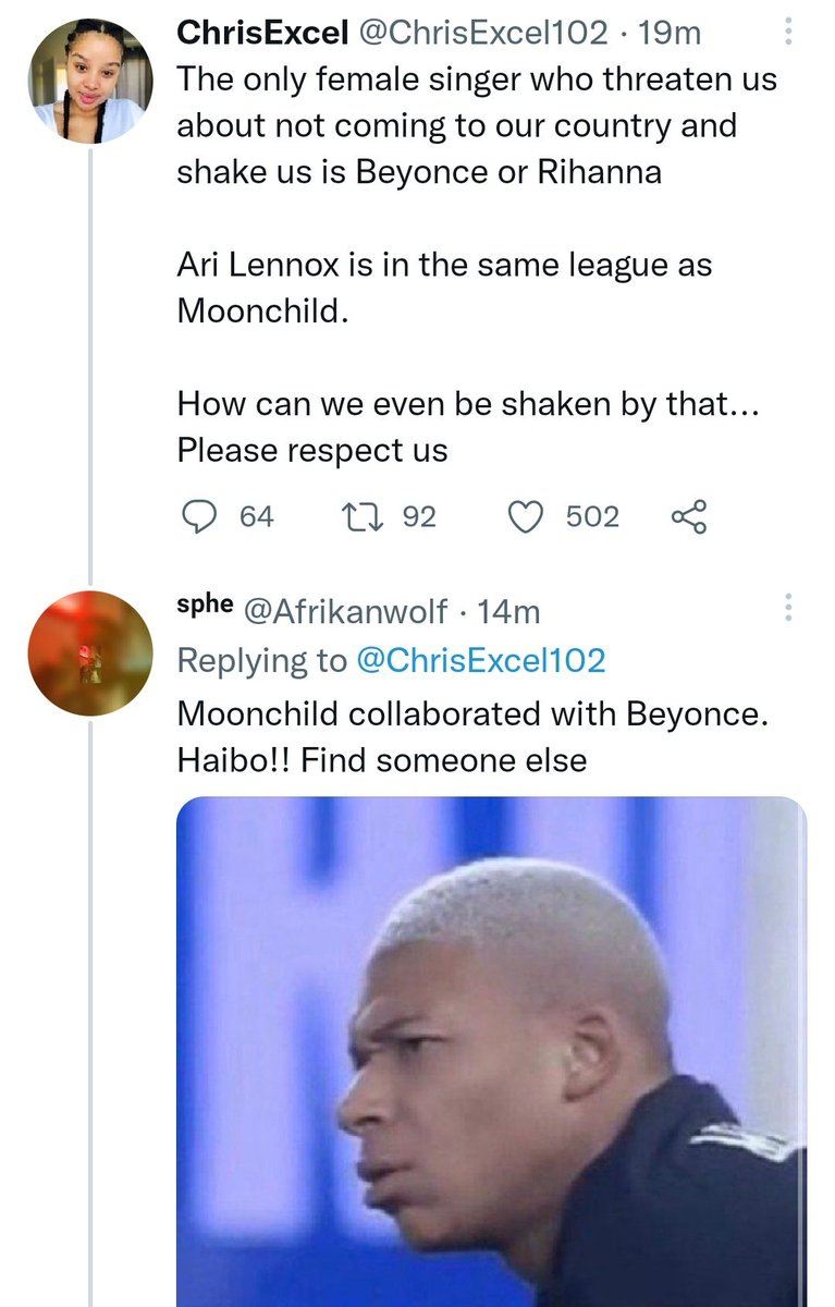 Matema_'s tweet photo. Incase you missed it💀💀💀

Ari Lennox vs MacG🤣🤣 https://t.co/A5JitUKr7B