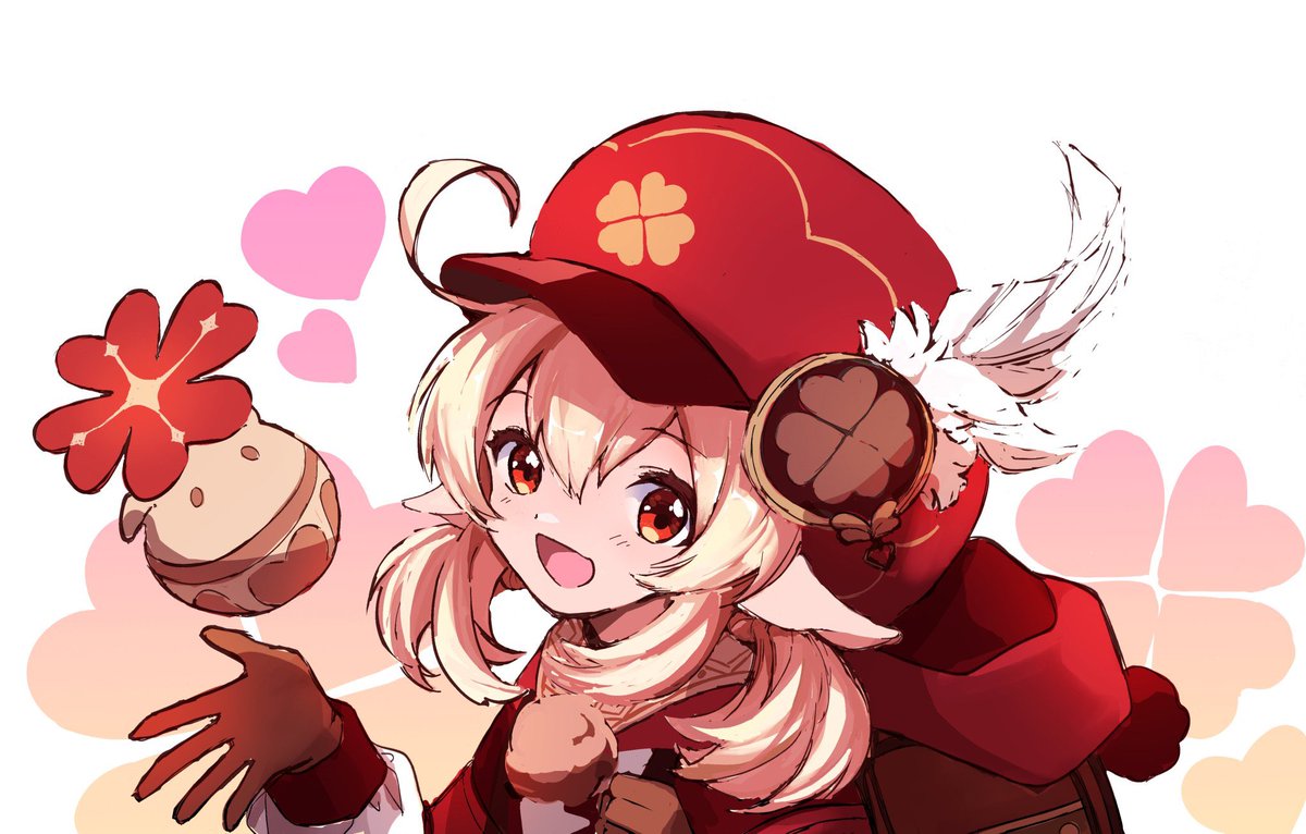 クレー(原神) 「クレーちゃんいつもありがとう💕 」|緑花のイラスト