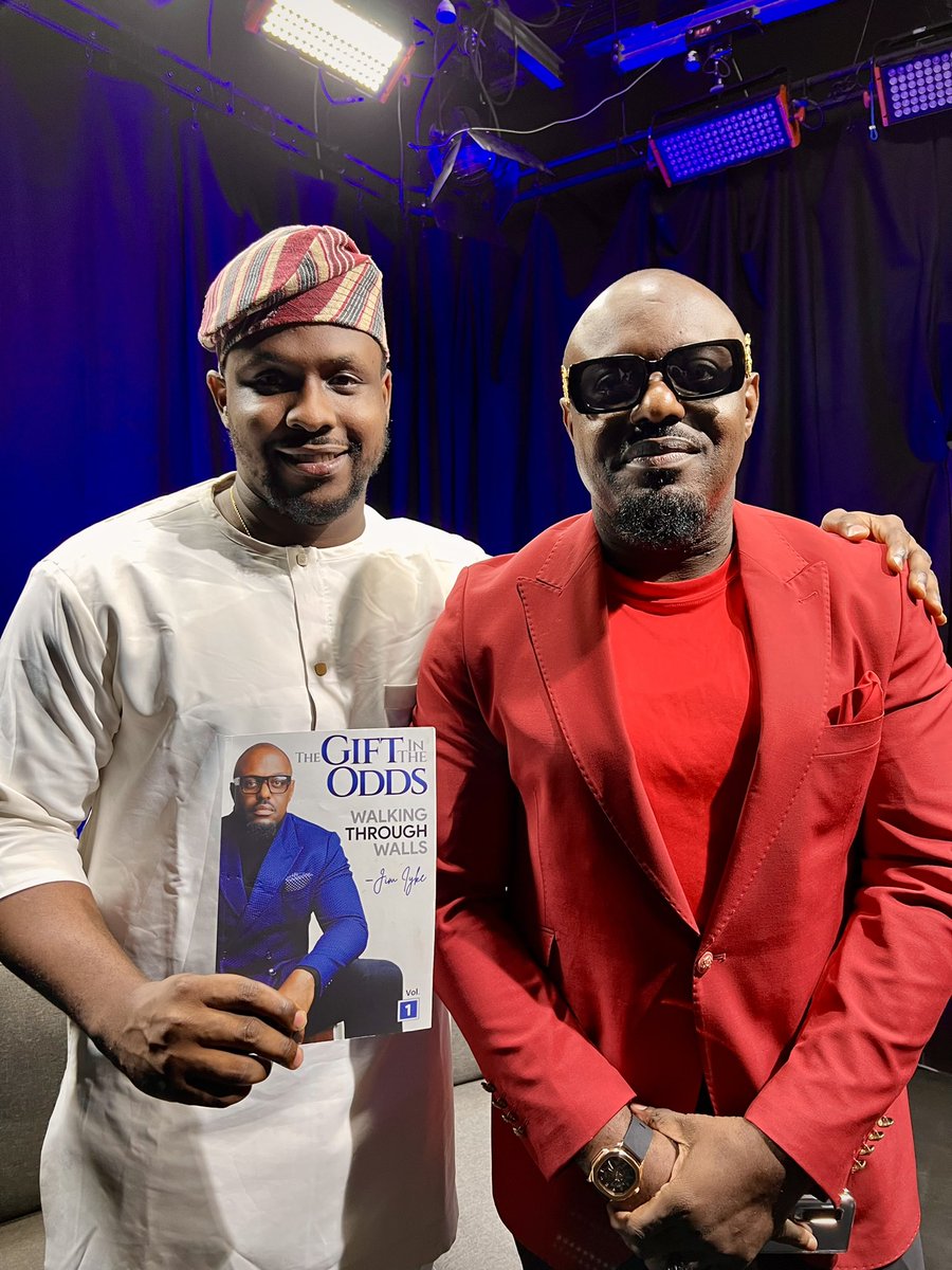 thedubem's tweet photo. Grew up watching Veteran Actor Uncle Jim @jimiykeofficial on TV.  Not every time you get to have a legend in your studio. Thank You for your time today ❤️. He’s Got a new Book out! E-Book available on Amazon. @thecirclelagos https://t.co/LgAWToI22O