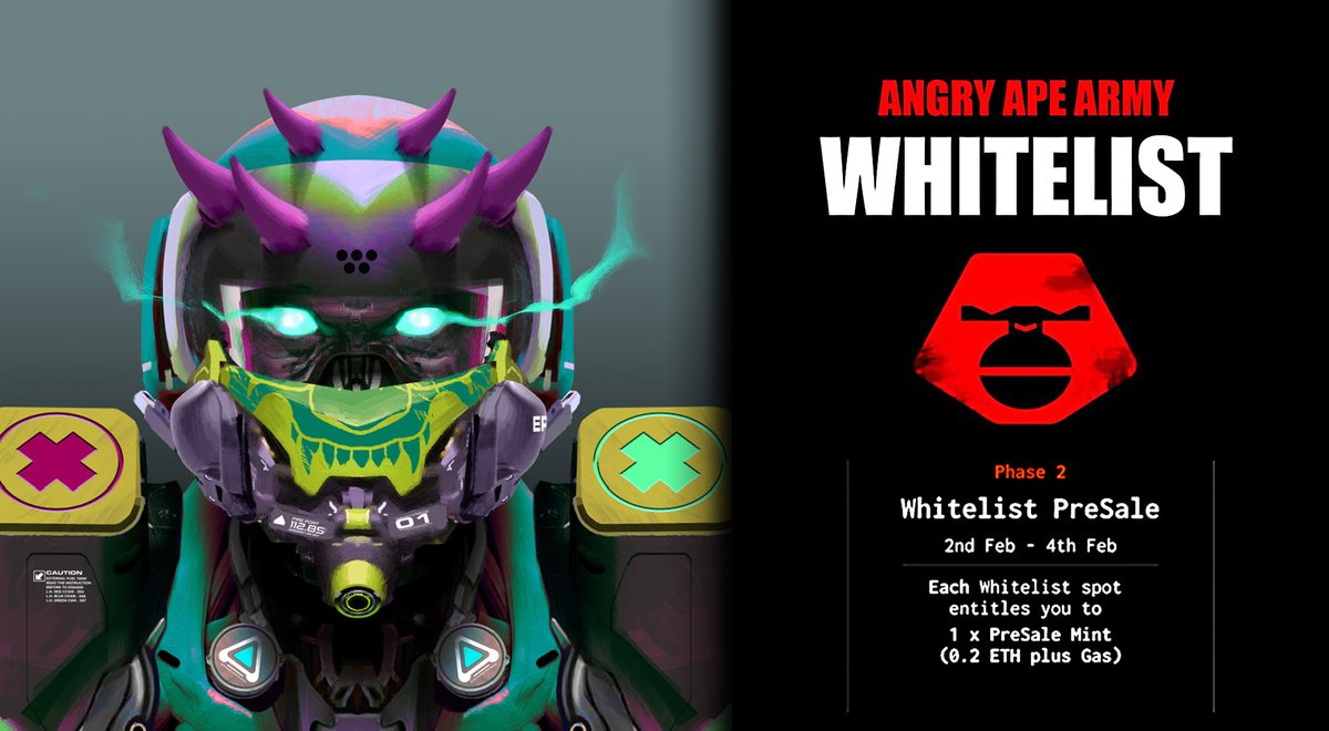 0xfermata's tweet photo. 🚨Anyone interested in getting in on the second wave of the incredible @angryapearmy- I have 3 WL spots to give for the upcoming "Evo Apes" drop on Feb 2nd. To enter: 

🚀RT and follow @eugenesunjae and @angryapearmy 
🚀Join AAA discord: https://t.co/gk834yFNUS

Good luck!🎉🦍🎉 https://t.co/TN33qW6itD