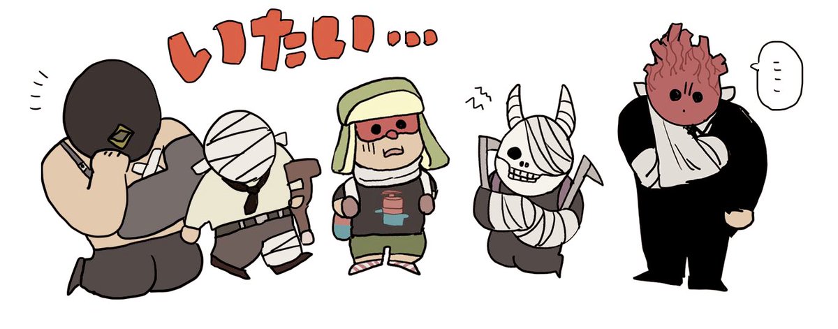 aojurujuru's tweet photo. 15巻のナース能井💉と愉快な怪我人たち
#dorohedoro 
#ドロヘドロ https://t.co/lZLbgWATP4