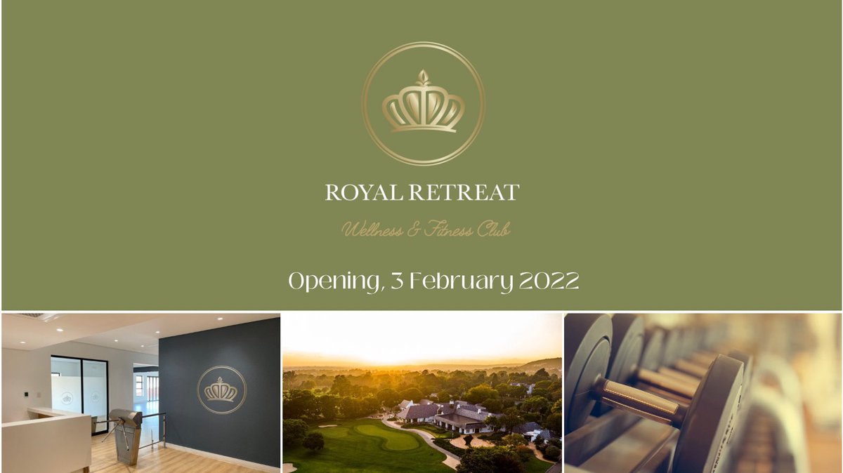 Royal_JHB_Golf's tweet photo. MEMBERS: We are proud to announce the official opening of our new and state-of-the-art Wellness &amp; Fitness Club!

For enquires please email:
membership@royaljk.co.za https://t.co/WSTlFd0Dat