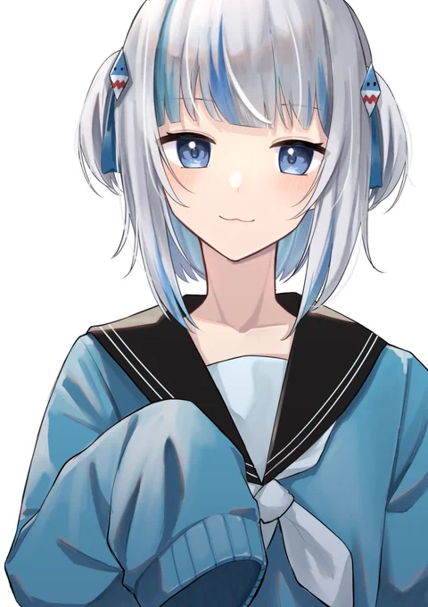 #gawrt 

 制服着せてみた💓 