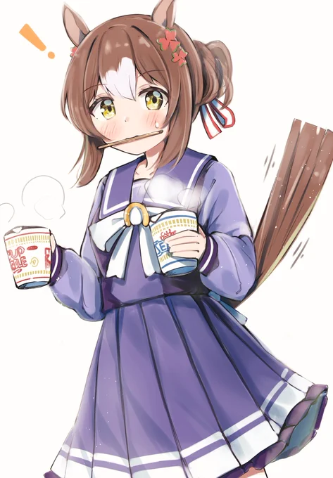 ダブルカップ麺ファインモーション殿下
#ウマ娘 