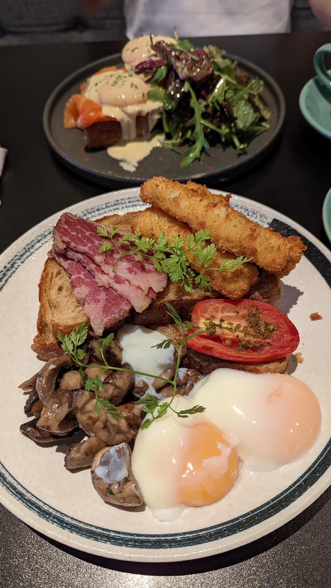 TFGlaswegians's tweet photo. First meal in #Malaysia (hotel meal during quarantine not included). Feeka Coffee Roasters at Changkat is serving delicious #Feeka Breakfast & Eggs Benedict. Love the salt beef - it's different! Great coffee too.
#feekacoffeeroaster #kualalumpur #malaysianfoodie https://t.co/46QZ3gzsZd