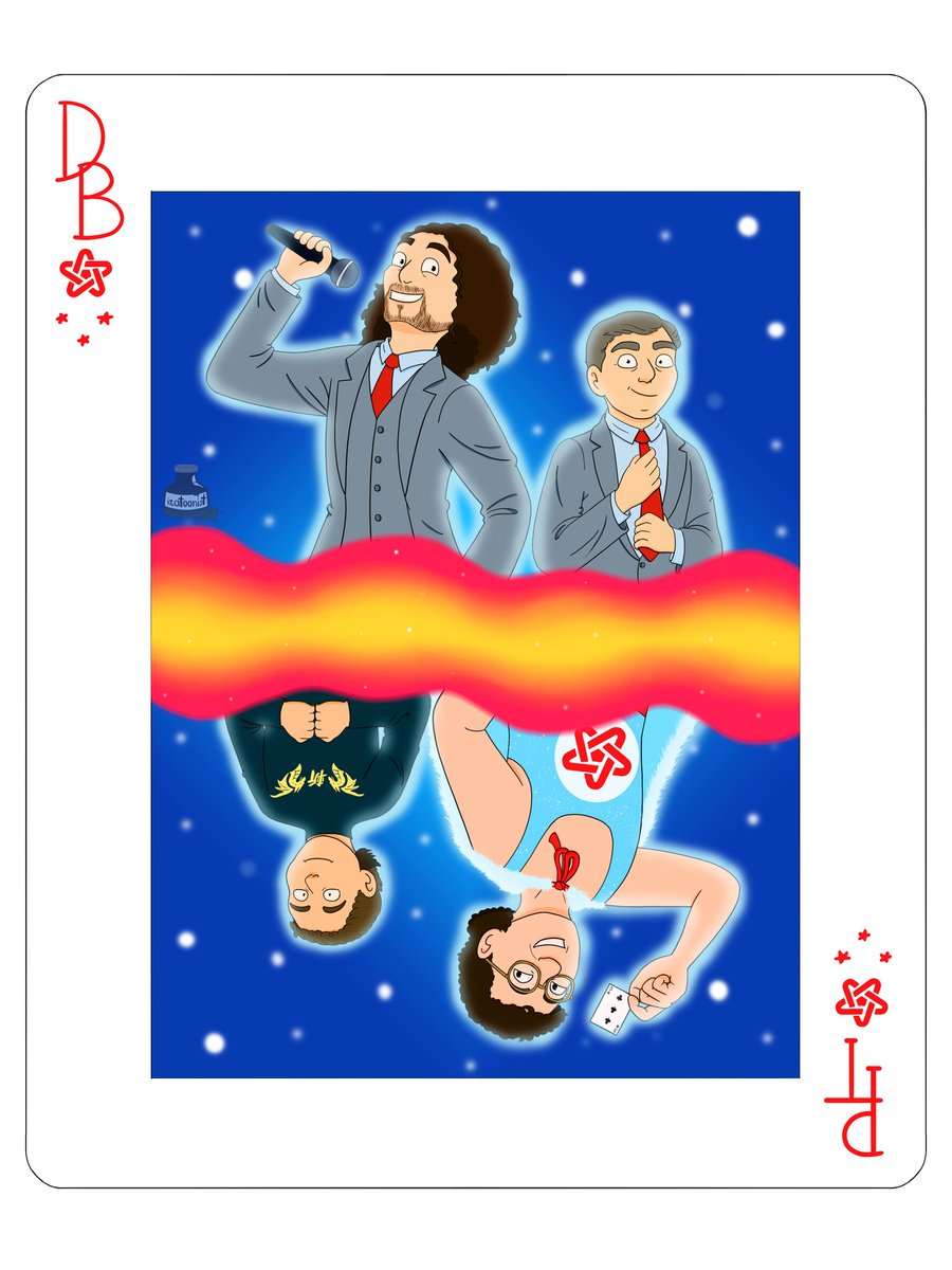 lgalligator's tweet photo. My lovely and fabulously talented friend Izabel Garcillano just finished her first commission FOR ME! A true honor! A crossover between '80s P&amp;T/current NSP. I don't think I've ever seen anything cuter in my life!
Insta: izatoonist
@pennjillette @MrTeller @ninjasexparty @bwecht https://t.co/R3gpNkjHaB