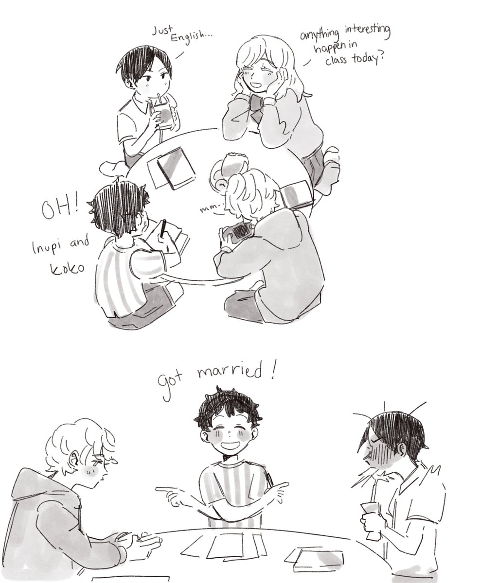 childhood friends cont.
was already done drawing for the day when it hit me… Inupi would be the type to take a promise like that seriously I think..