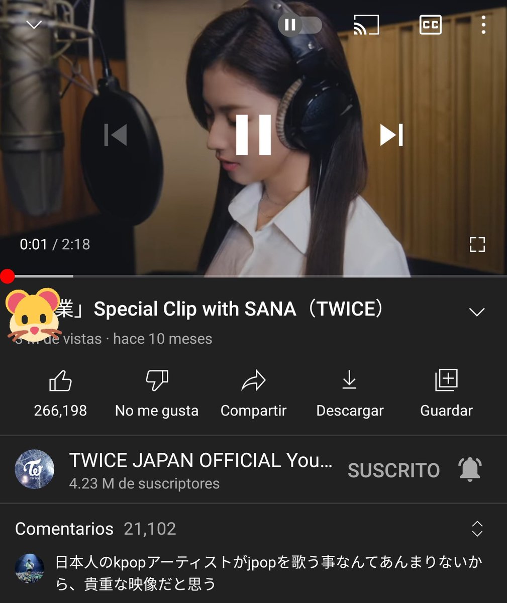 iF0RMOGURI's tweet photo. 🐹 en youtube, mira el vídeo "special clip with sana"

#트와이스 사나 #트와이스사나 #SANA @JYPETWICE #StreamWithSANA #StreamWithTWICE https://t.co/aHkd4NlKGJ