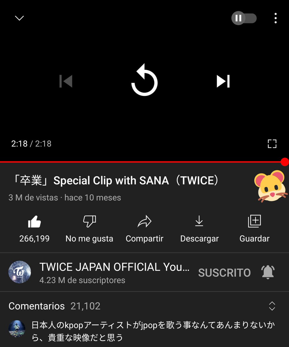 iF0RMOGURI's tweet photo. 🐹 en youtube, mira el vídeo "special clip with sana"

#트와이스 사나 #트와이스사나 #SANA @JYPETWICE #StreamWithSANA #StreamWithTWICE https://t.co/aHkd4NlKGJ
