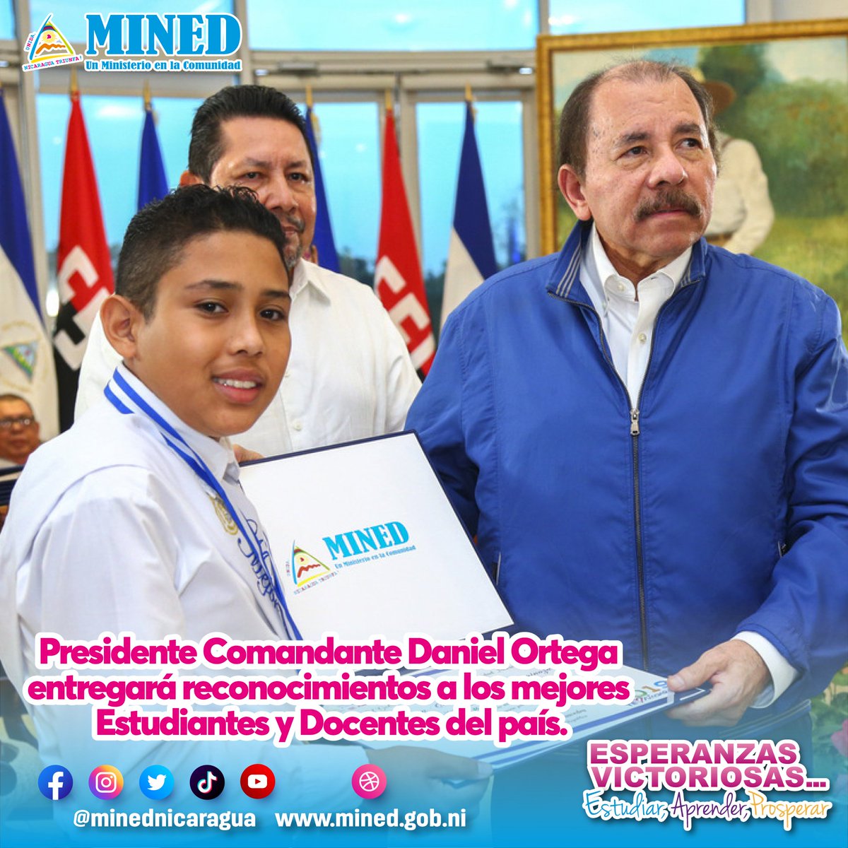 Reconocimiento en próximos días a los destacados
#SomosPuebloPresidente