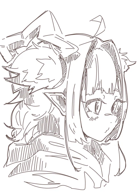 #ホロ妄想埋め立て地 
#かなココ
#みかじ絵 

ここなちゃん 