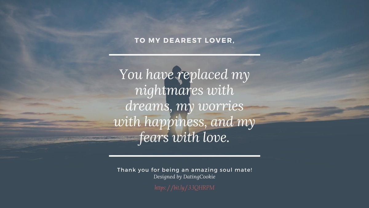 Dating_Cookie's tweet photo. You have replaced my nightmares with dreams, my worries with happiness, and my fears with love.
•
•
•
#RelationshipGoals 
#relationships 
#love 
#LoveAdvice101 https://t.co/4GBTuZ4ATm