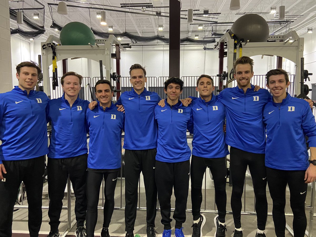 DukeTFXC's tweet photo. Great Performance in the Men’s 3K 😈

Nick Dahl places first with a new 
🚨𝙎𝙘𝙝𝙤𝙤𝙡 𝙍𝙚𝙘𝙤𝙧𝙙 🚨 of 7:59.84

Josh Romine takes 3rd all-time with 8:03.14 and CJ Ambrosio takes 5th all-time with 8:05.68‼️‼️

#GoDuke https://t.co/KK7ijja85n