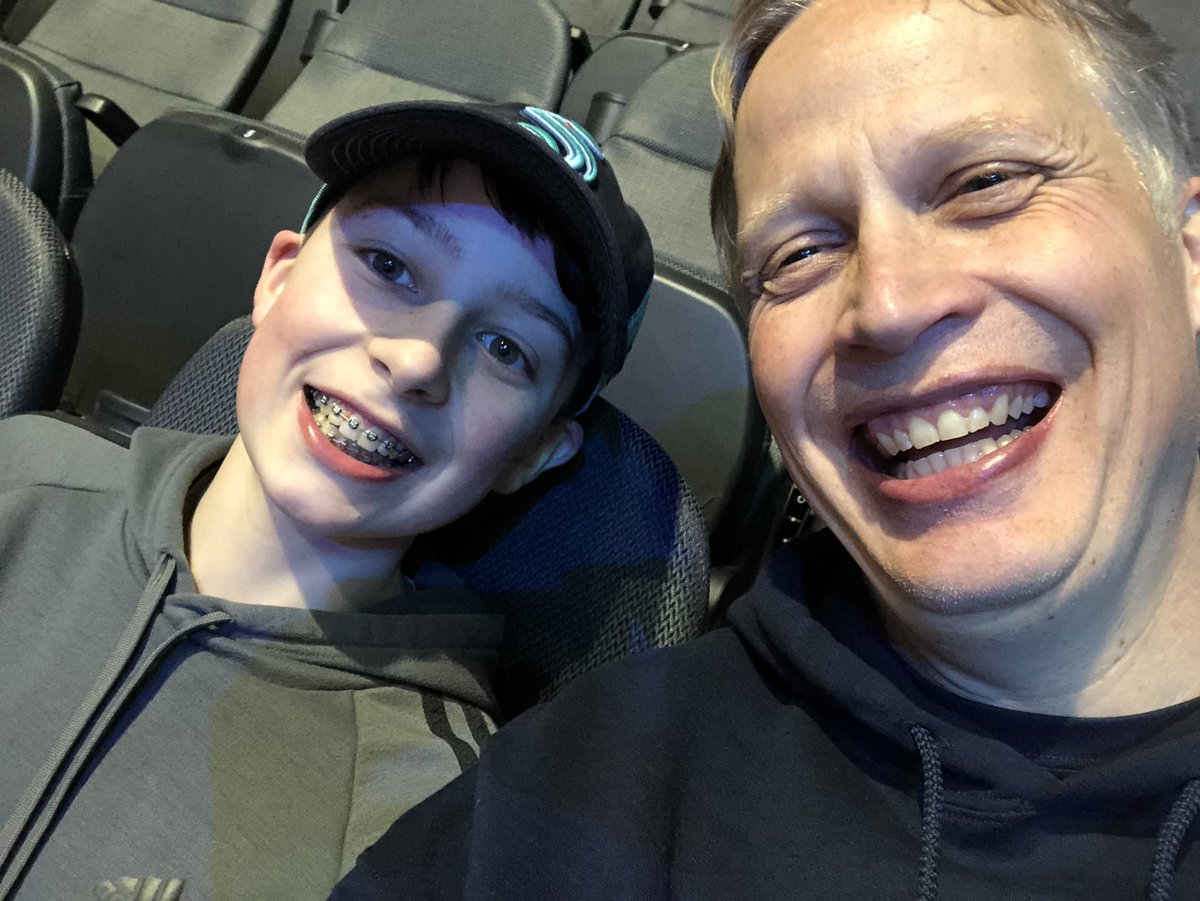 DarrenGehring's tweet photo. Excited for Andrew's first @SeattleKraken game!  #seakraken https://t.co/OA1MIm0NaH