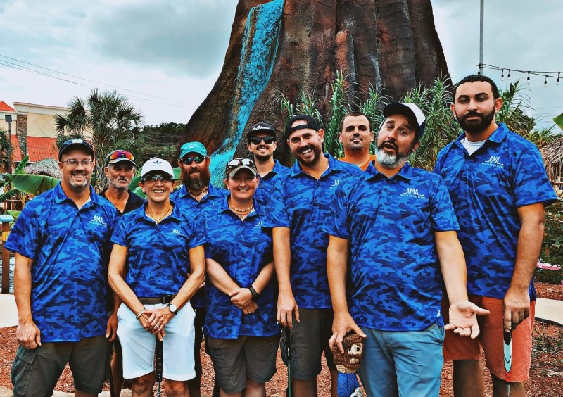 AMAMiniGolf's tweet photo. Now that we got 1st tweet that out of the way - welcome to our new endeavor! @CouplePutts, @ostreetminigolf &amp; @PuttingPenguin came together to form this brand new organization focused on you the minigolfer! 

#minigolf #miniaturegolf #AMA https://t.co/h5e6ykkjJe