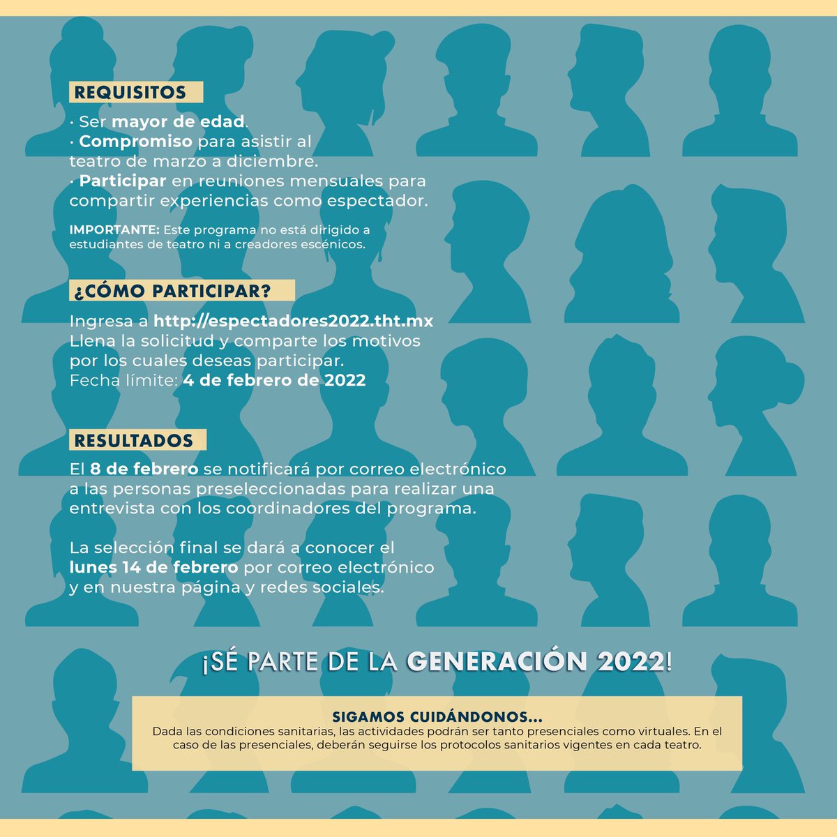 ¿Te gustaría regresar al teatro este año? 🎭

BUSCAMOS 20 ESPECTADORES PARA VOLVER JUNTOS Y DISFRUTAR DE UN AÑO DE TEATRO EN TIJUANA/SAN DIEGO TOTALMENTE BECADOS 🤩