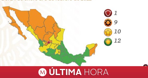 #ÚLTIMAHORA | Ante cuarta ola de #Covid19, México vuelve a pintarse de naranja y amarillo; ya hay un estado en semáforo rojo mile.io/3GQtwBG