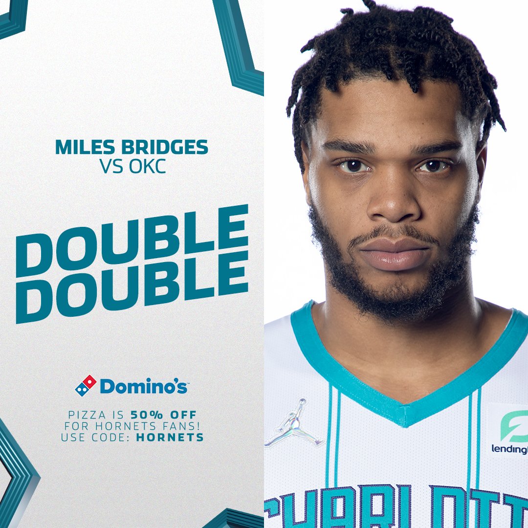 WATCH: Miles Bridges throws down alley oop dunk in double-double night
