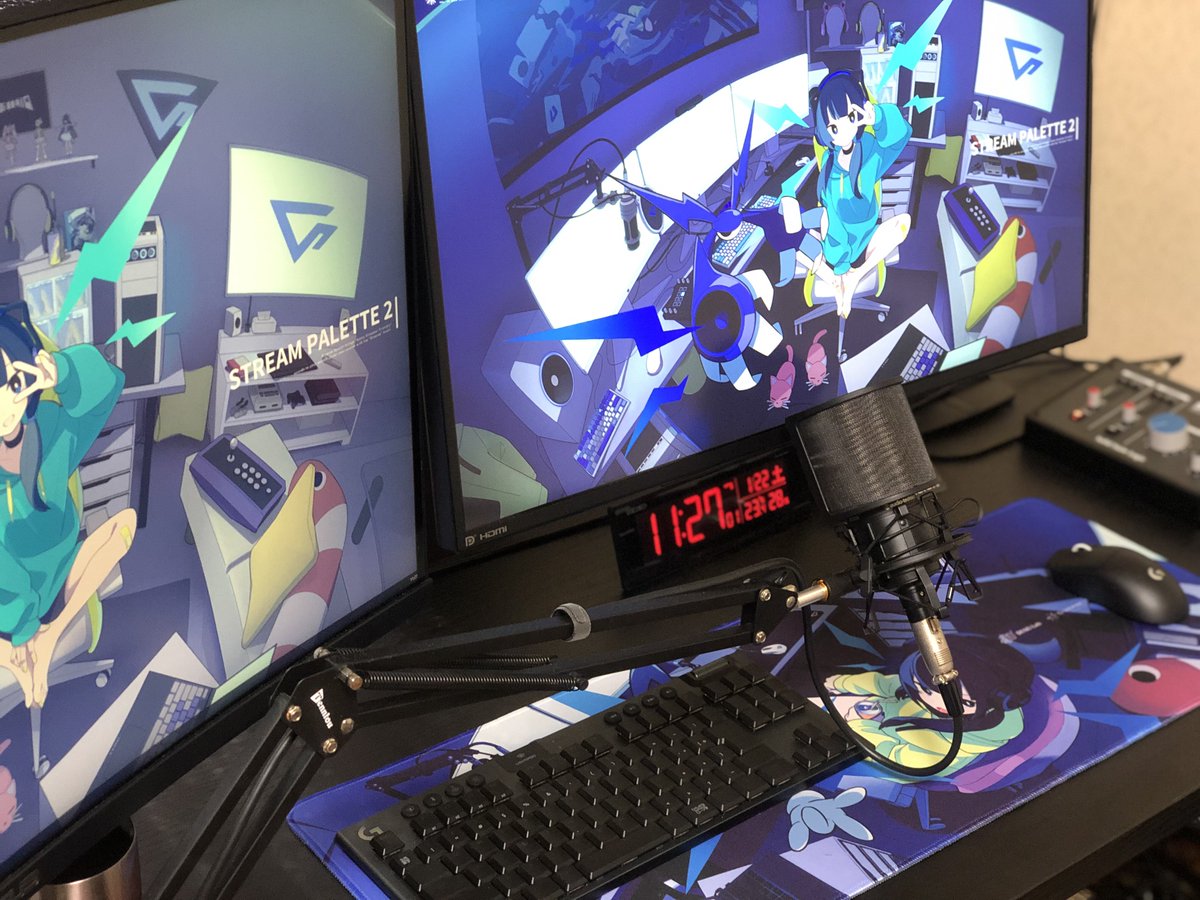 Stream Palette Desktop Mat マウスパッド k4sen マウス Stream Palette Desktop Mat マウスパッド k4sen マウス
