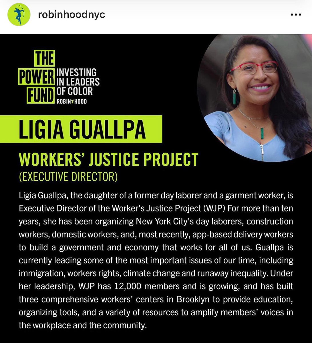 LigiaGuallpa's tweet photo. ✊🏾🌹2022 will be a powerful year for immigrants & low-wage New Yorkers. TY @RobinHoodNYC for investing in the power of #Deliveristas, #DayLaborers, #DomesticWorkers — and a unapologetic indigenous woman from The Bronx like myself. Hope to see you all in the streets this Sunday! https://t.co/JH3VGCmrKb