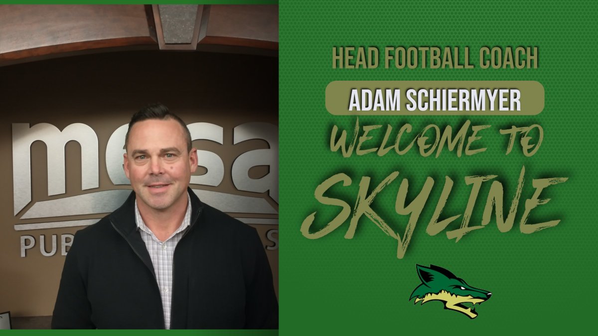 SkylineCoyote's tweet photo. Skyline is proud to announce Adam Schiermyer as their next Head Football Coach (pending board approval)!! https://t.co/rTvouVQOmF