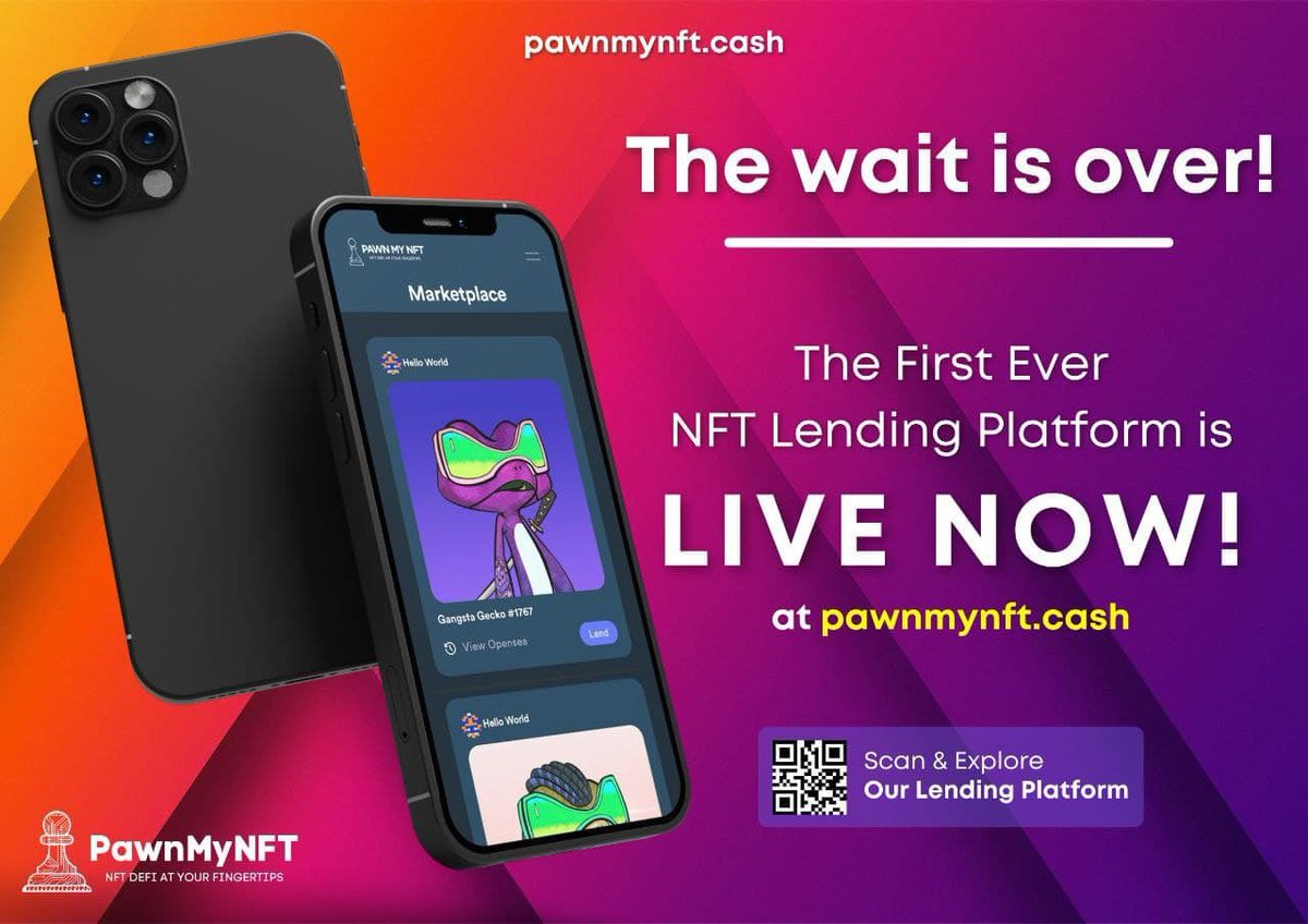 <a href="/danielesesta/">Daniele 🟧 ( Meme Quant )</a> 🤔 This Sounds Like 

The NFT Lending Utility 

Already Available

 #audited &amp; #LiveNow <a href="/PawnMyNFT/">PawnMyNFT</a> 

#pawnmynft #pawnmynftarmy