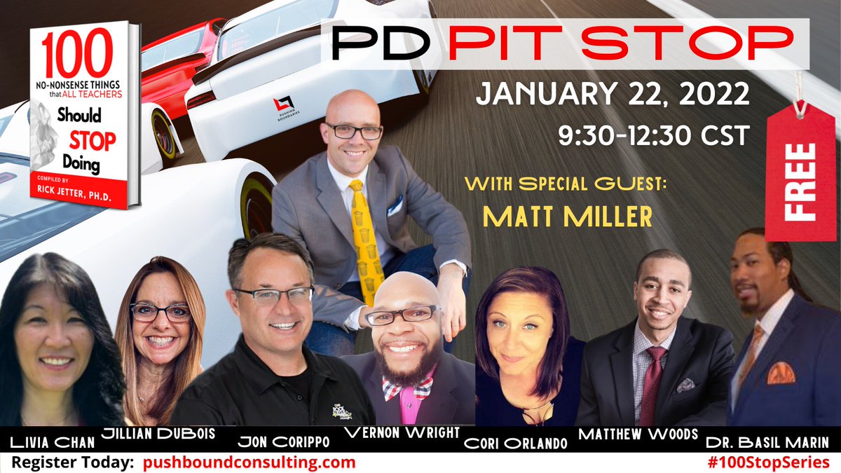 pushboundEDU's tweet photo. Zoom Registration for Tomorrow: https://t.co/mrspNTryot  #100StopSeries #teachertwitter #EDUProtocols #ditchbook #tlap https://t.co/ehzHBpGcvw
