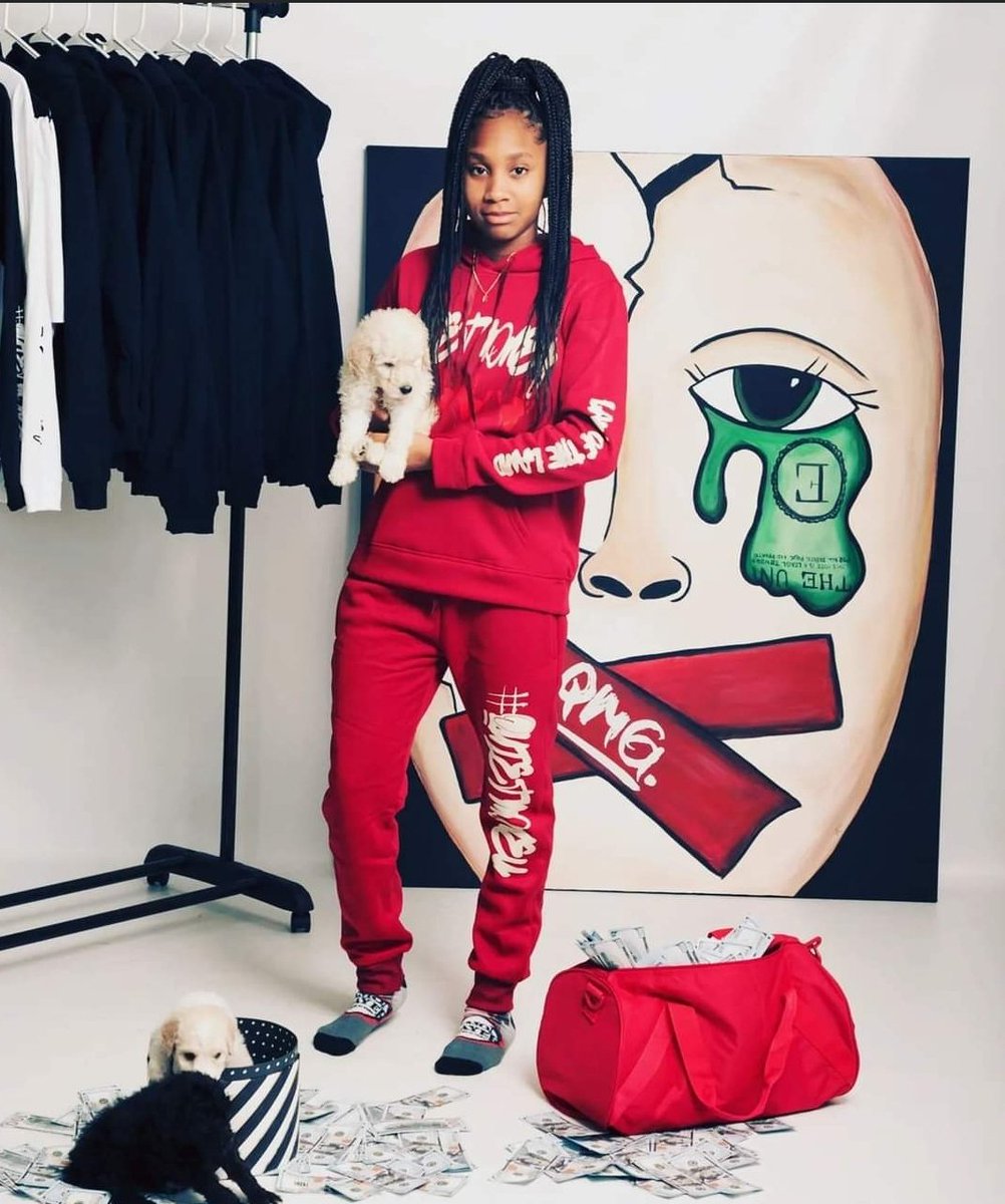 QMG_Nation's tweet photo. Youth is our Future! Represent! Thanks littleone 💞 Full Set $49.99 - Poodles sold separately! 
#quietmoneyapparel  #LLC #qmg 

Visit our Site: ⤵️
🖱 https://t.co/R5eBsbKSow https://t.co/RxK60OzaBD