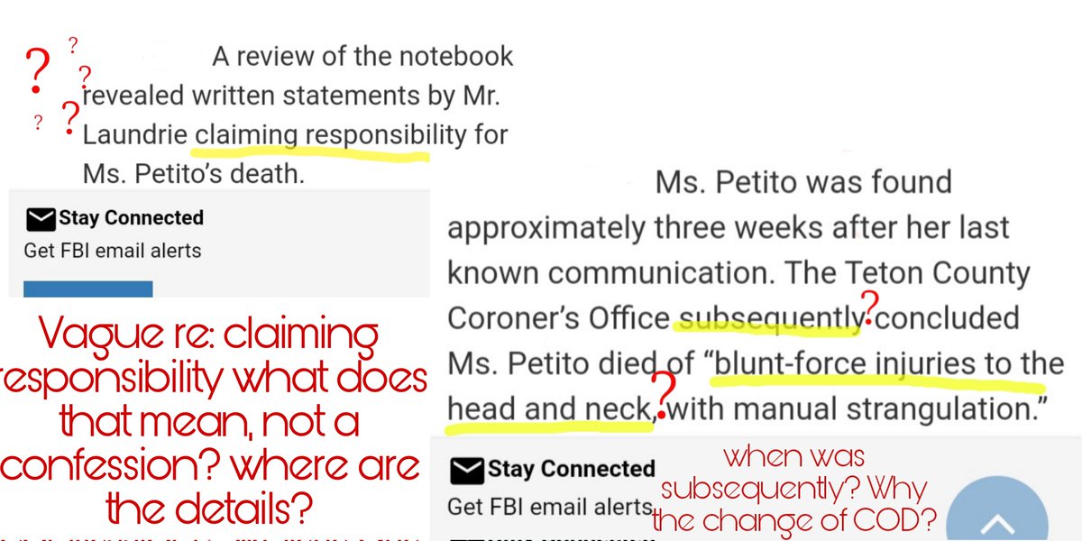 Tate_TheCat's tweet photo. #BrianLaundrie #fbi 'A review of the notebook revealed written statements by Mr. Laundrie claiming responsibility for Ms. Petito’s death.'🤔 WY Coroner changed COD when? 🤨Moab has determined Gabby Petito should absolutely had been arrested &amp; the officers placed on probation😬❓ https://t.co/5MgHlRtgcx