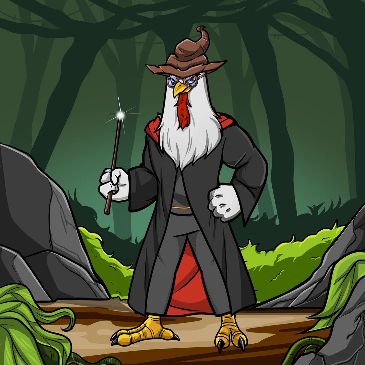 This cheeky little magic user. What’s his name?

#CluckFuChickens #NFT